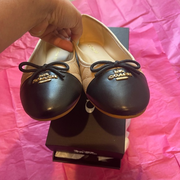 NIB COACH Outlet Allyson quilted leather ballet flats. - Picture 9 of 16